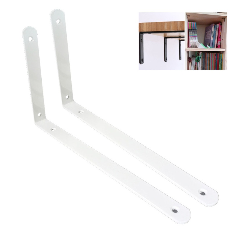 Set 2 Khung Chữ L Gắn Góc Tường Bằng Thép Không Gỉ