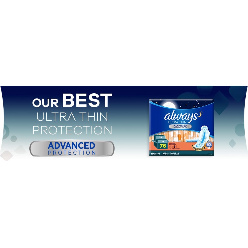 Băng vệ sinh Always Ultra Thin Advance 38miếng ban đêm
