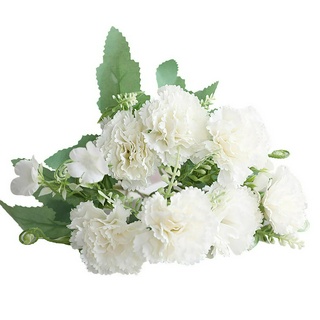 Bó Hoa Cẩm Chướng Nhân Tạo 7 Bông Trang Trí Tiệc Cưới / Ngày Của Mẹ