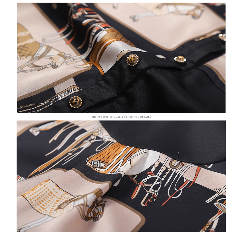 New 2020 Summer Black Red Print Fashion Korean Style Loose Short Sleeves Casual OL Office  Shirts Top for Women | BigBuy360 - bigbuy360.vn