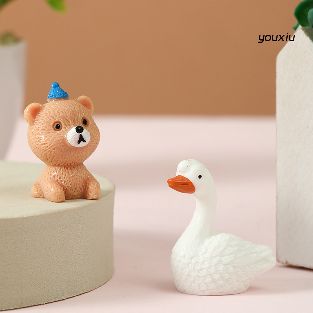 Xy-t Set 5 Mô Hình Động Vật Trang Trí Túi Mù/Đồ Ăn Điều Kiện Thu Nhỏ Dành Cho Nhà Ở