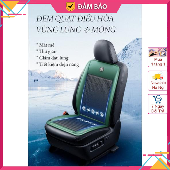 Lót Ghế Ô Tô Điều hòa Quạt điện – Bọc Ghế Ô Tô Chống Nóng – Áo Ghế Ô Tô Lót Liền Massage Lưng Chất Liệu Da Cao Cấp