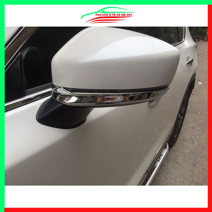 Ốp mí gương chiếu hậu CX5, CX-5 2018-2022 mạ crom bảo vệ chống trầy trang trí làm đẹp xe
