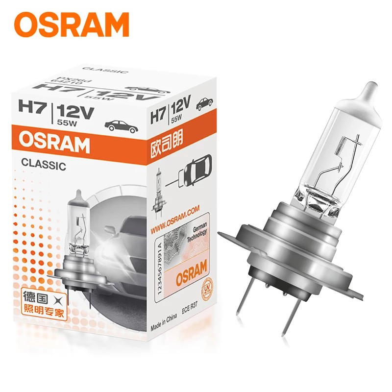 Bóng Đèn Pha Osram Cao Cấp Chân HIR2(9012), H11, H4, H7, H1, H3 Bóng Công Nghệ Halogen 12V 55W