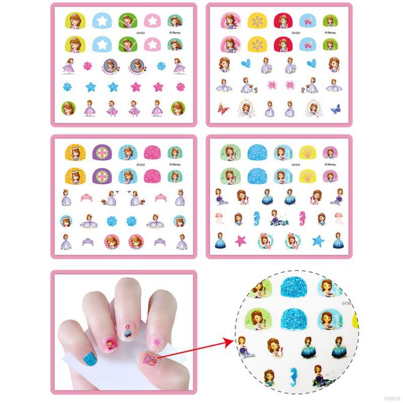 [Hàng mới về] Miếng dán trang trí móng tay họa tiết hoạt hình 3D chống nước dễ thương cho bé gái