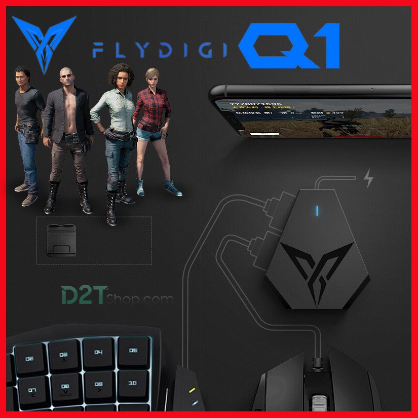 FULL COMBO (Flydigi Q1 + G92 +X3 ) | Bộ chuyển đổi game Flydigi Q1 chơi game PUBG, Call of Duty BH 12 tháng