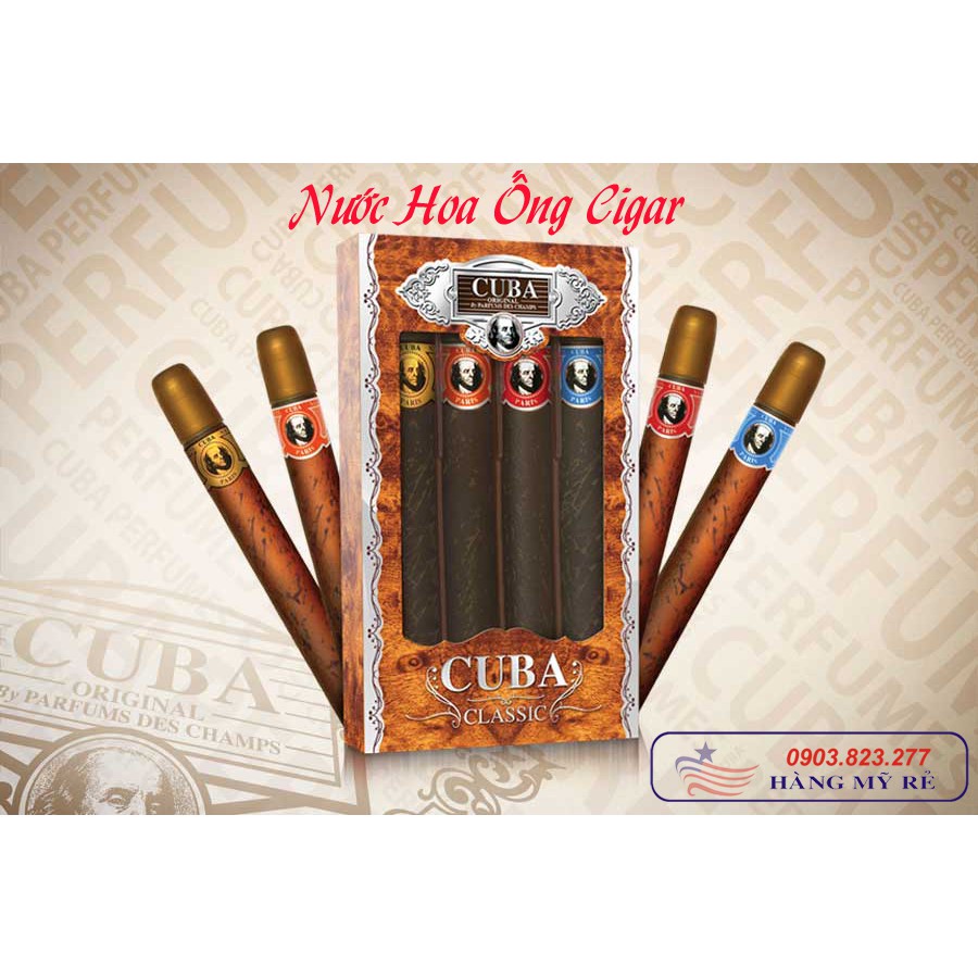 Set Nước hoa Cì-gà Cuba dành cho Nam (Hàng Mỹ xách tay)