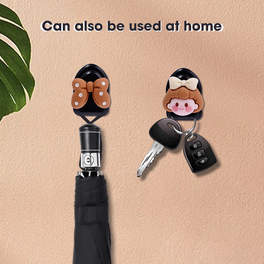 Móc Treo Dây Cáp USB / Chìa Khóa Xe Hơi Mini Đa Năng Không Cần Đóng Đinh Thông Dụng