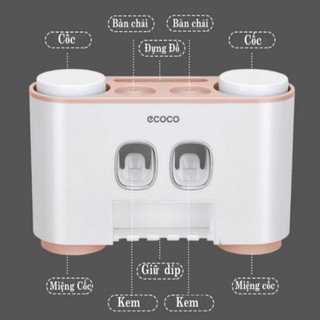 [Giá sỉ] Bộ nhả kem đánh răng 4 cốc Ecoco