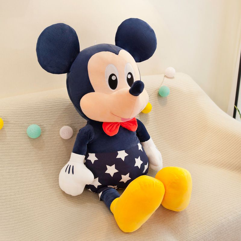 Thú Nhồi Bông Bằng Nhung Lông Hình Chuột Mickey / Minnie Độc Đáo Kích Thước Tùy Chọn
