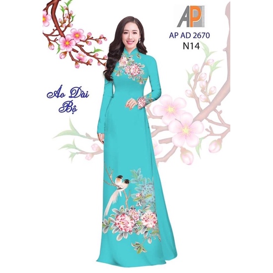 Vải may áo dài in 3D cao cấp.Có clip vải thật