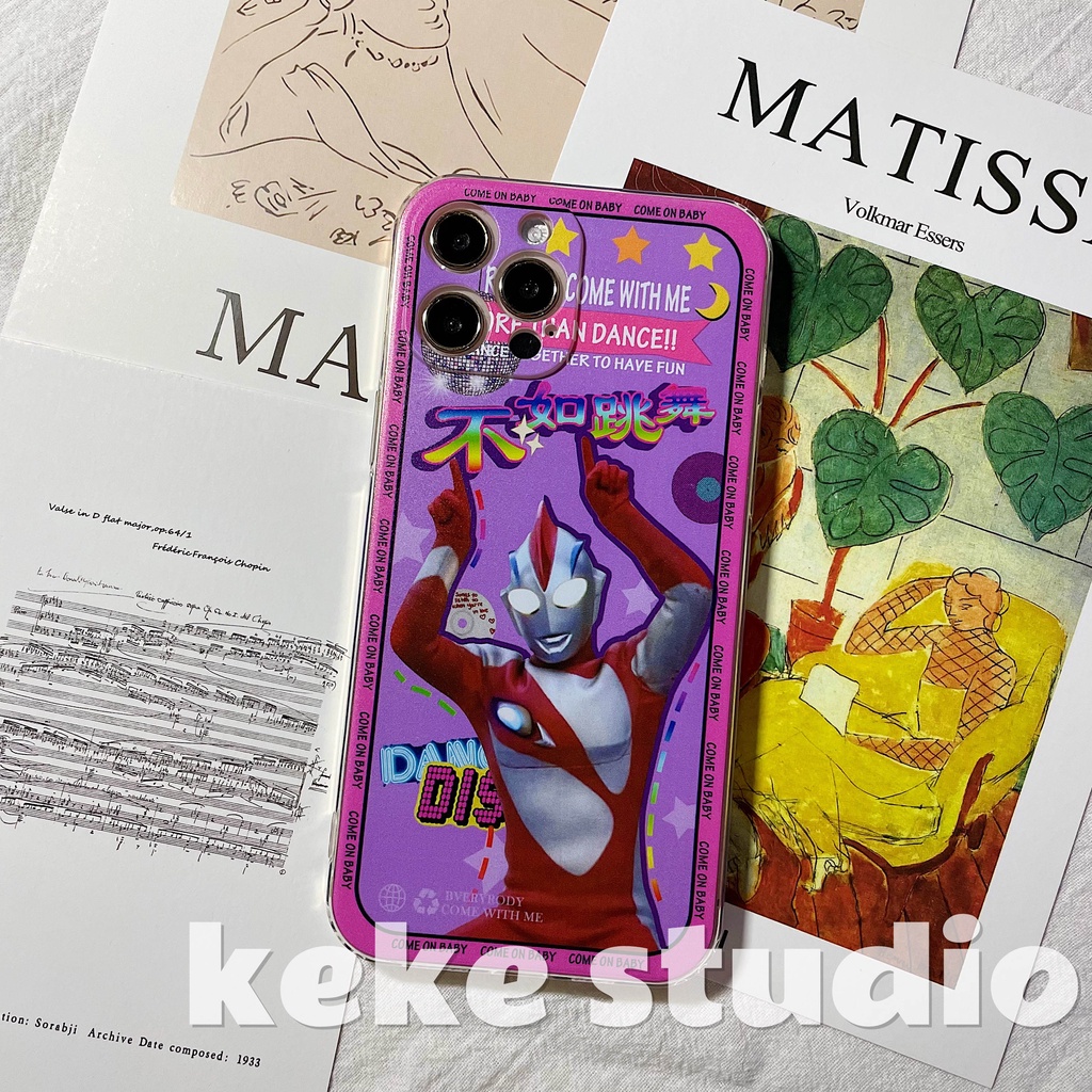 Ốp điện thoại in hình siêu nhân điện quang cho iPhone 13/12/11 promax XS/XR/6S/7 plus/8 plus