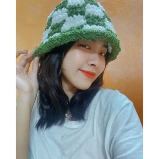 Fuzzy bucket hat