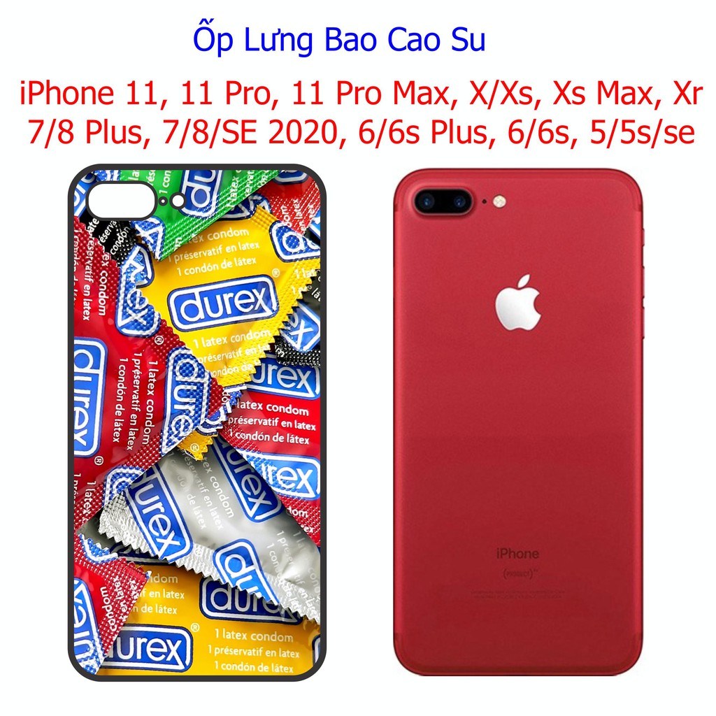 Ốp Lưng Bao Cao Su Độc Đáo iPhone 11, 11 Pro, 11 Pro Max, X/Xs, Xs Max, Xr, 7/8  Plus, 6/6s Plus, 5/5s, se 2020