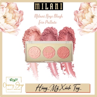 [Hàng Ý] Bảng Phấn Má Hồng 3 Ô Milani Rose Blush Trio Pallate