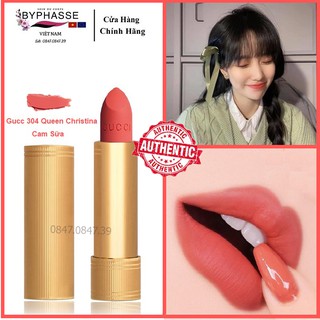 Son Gucci Màu 304 Queen Christina Matte Cam Sữa