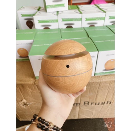 Máy Phun Sương Mini Tạo Độ Ẩm Tích Hợp Đèn Led Máy Khuếch Tán Tinh Dầu Vân Gỗ Máy Xông Tinh Dầu