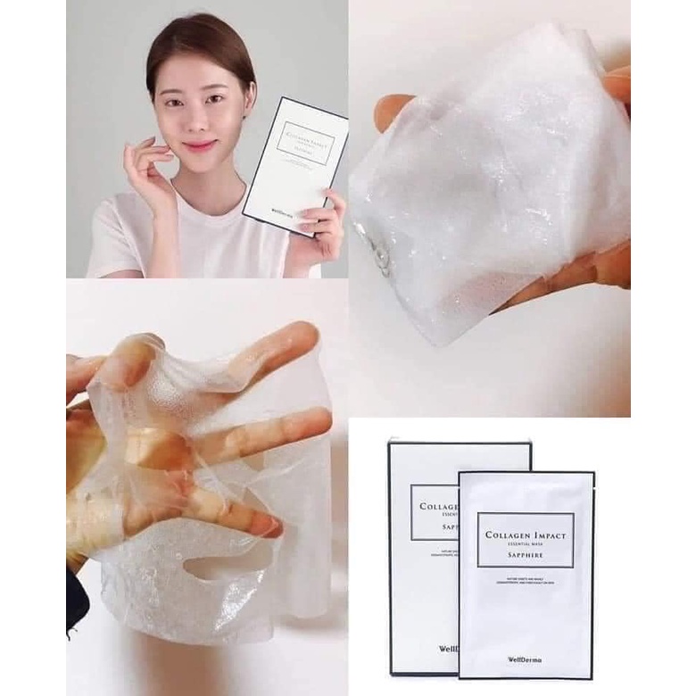 Mặt nạ giấy WELLDERMA COLLAGEN IMPACT ESSENTIAL MASK SAPPHIRE