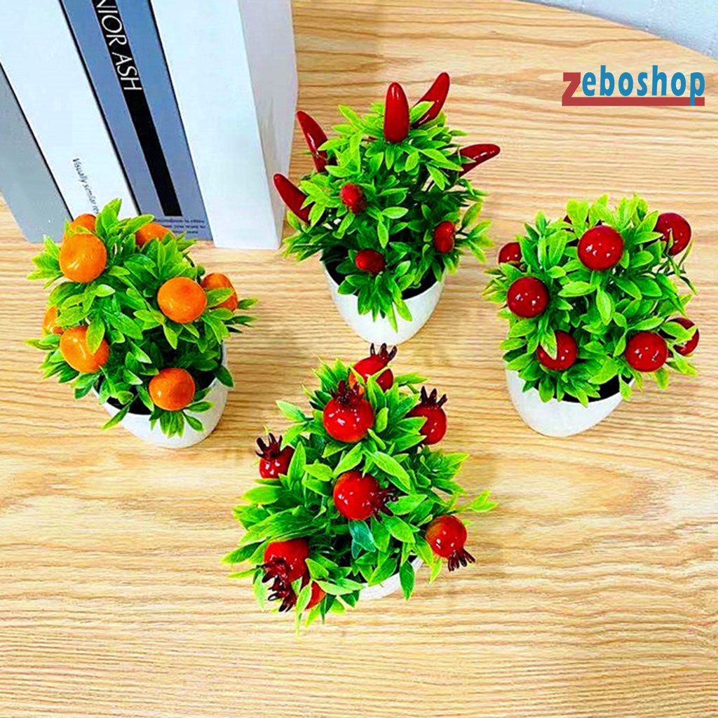 Cây Bonsai Mini Bằng Nhựa Dùng Trang Trí Sân Vườn