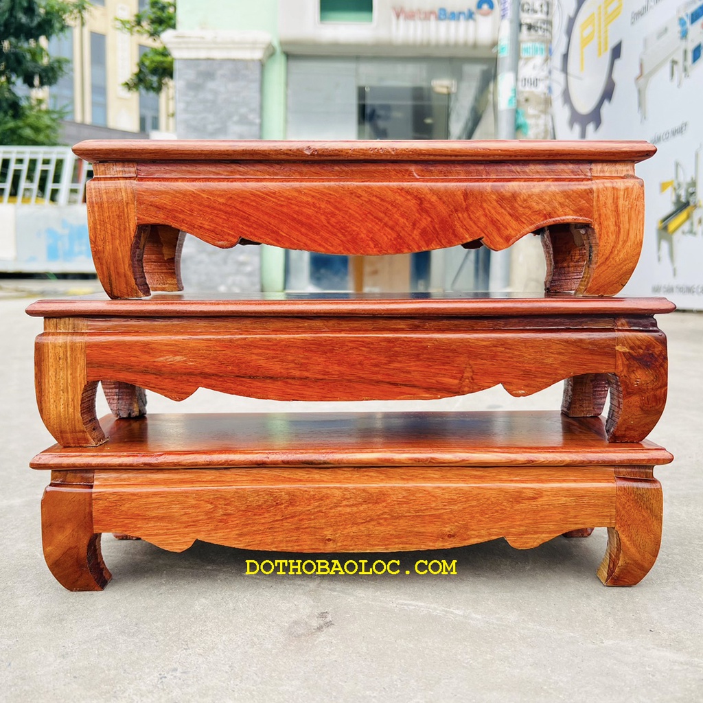 Đôn gỗ hương kê tượng chắc chắn bền bỉ 2 cỡ