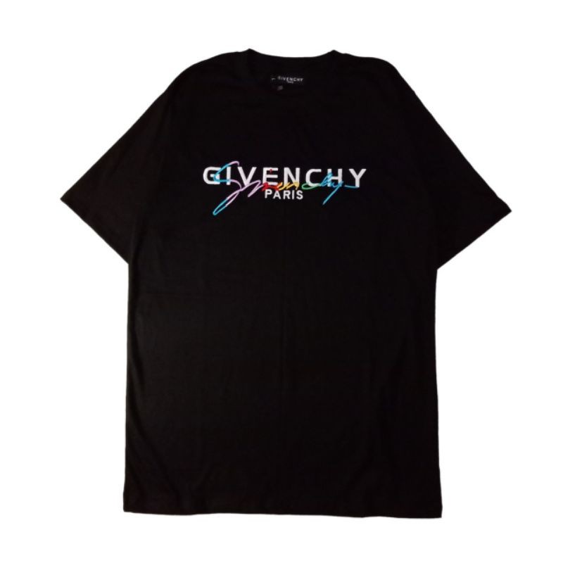 Givenchy Áo Thun Ngắn Tay Thêu Chữ Givenchy