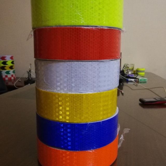 Băng dính phản quang các màu 5cm*45m-cuộn