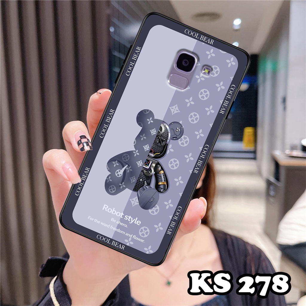 Ốp lưng Samsung A6 2018 - Samsung A6 Plus - Ốp Samsung in hình Gấu B.Ŗİ.ÇK - Lưng nhám viền TPU cao cấp
