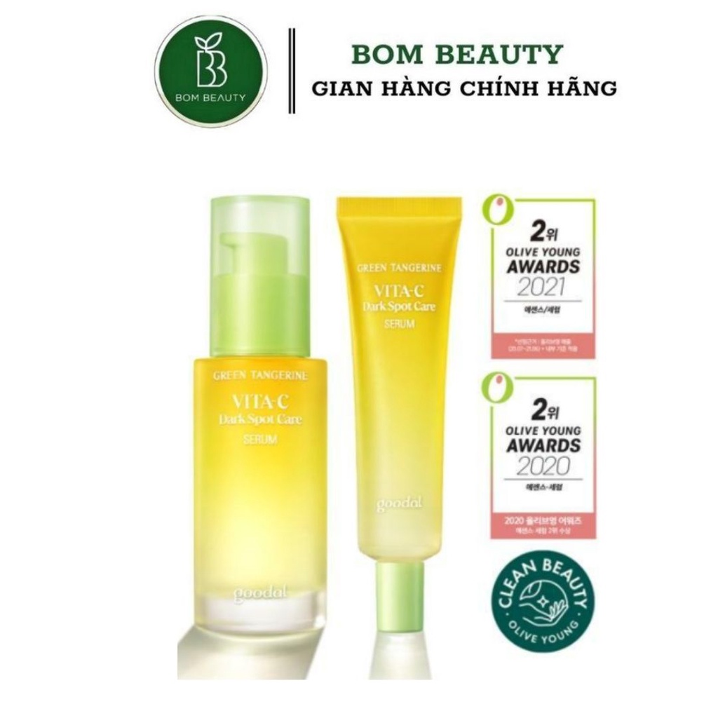 Tinh chất dưỡng Vit C dưỡng mờ thâm + nám, dưỡng trắng da Clio Goodal Green Tangerine Vitamin C Dark Spot
