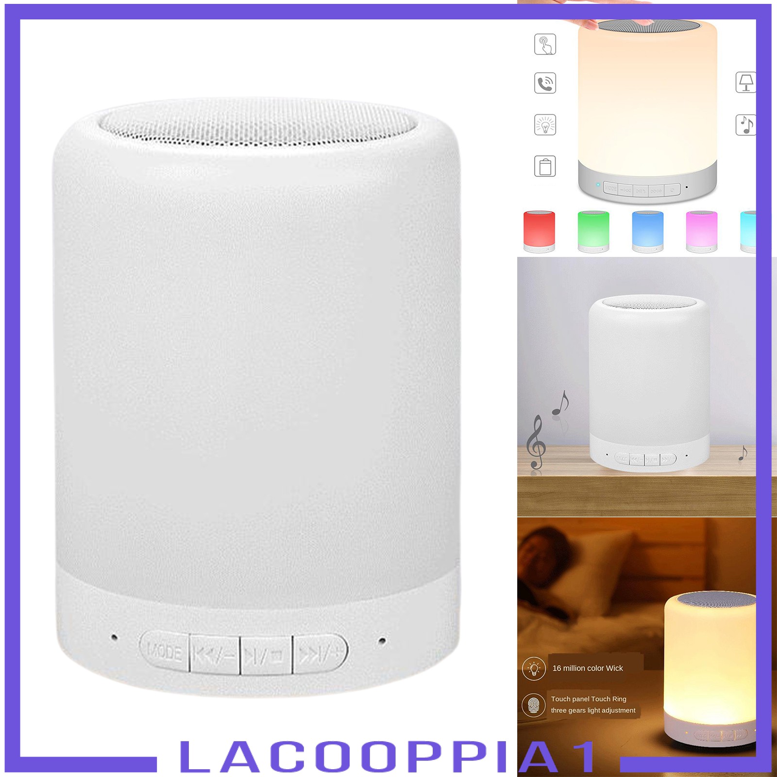 Loa Lapopopia1 Có Đèn Led Kết Nối Bluetooth Có Micro Và Phụ Kiện