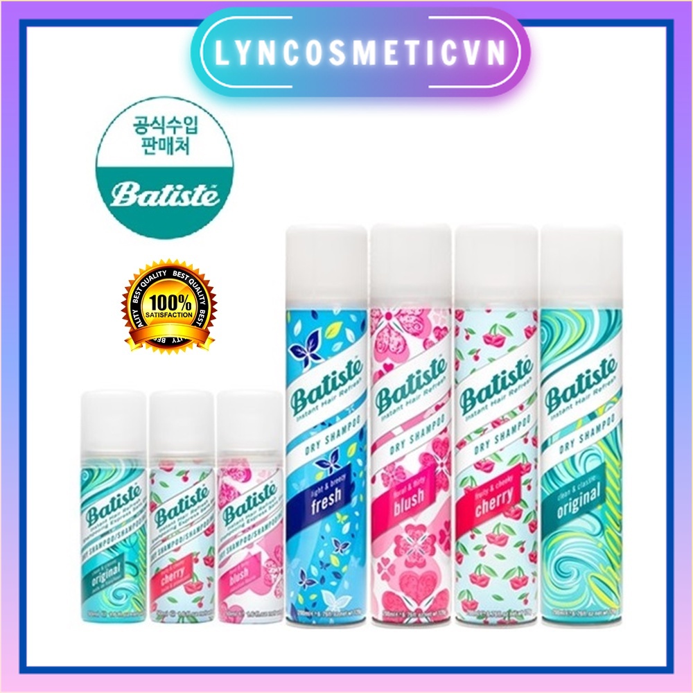 Dầu gội khô Batiste mini 50 ml