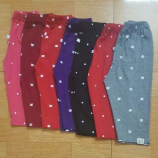 Quần legging lửng cho bé, quần legging ngố cho bé, quần bé gái