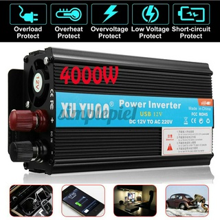 Đầu biến tần năng lượng mặt trời sóng Sin AC 4000W 12v/24V DC sang 110v/220V có màn hình Led