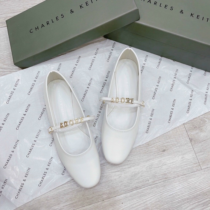 Giày búp bê cnk hot hit quai chữ adore fullbox