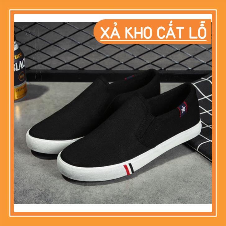 PR7 Slip on vải giới tính - Giày lười vải giới tính phải chăng mà đẹp - 3 màu (đen), (xanh), (trắng) - Mã SP 6601 7