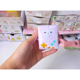 Squishy giấy Bmo, snack, ngũ cốc, gấu trúc
