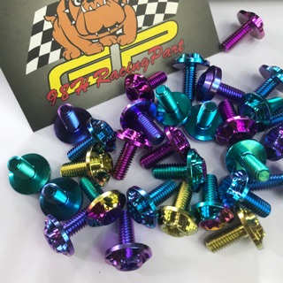 (Gr5 xịn) ốc titan 6li15 dù to dày gắn ốp pô cần ter và dàn áo các loại xe