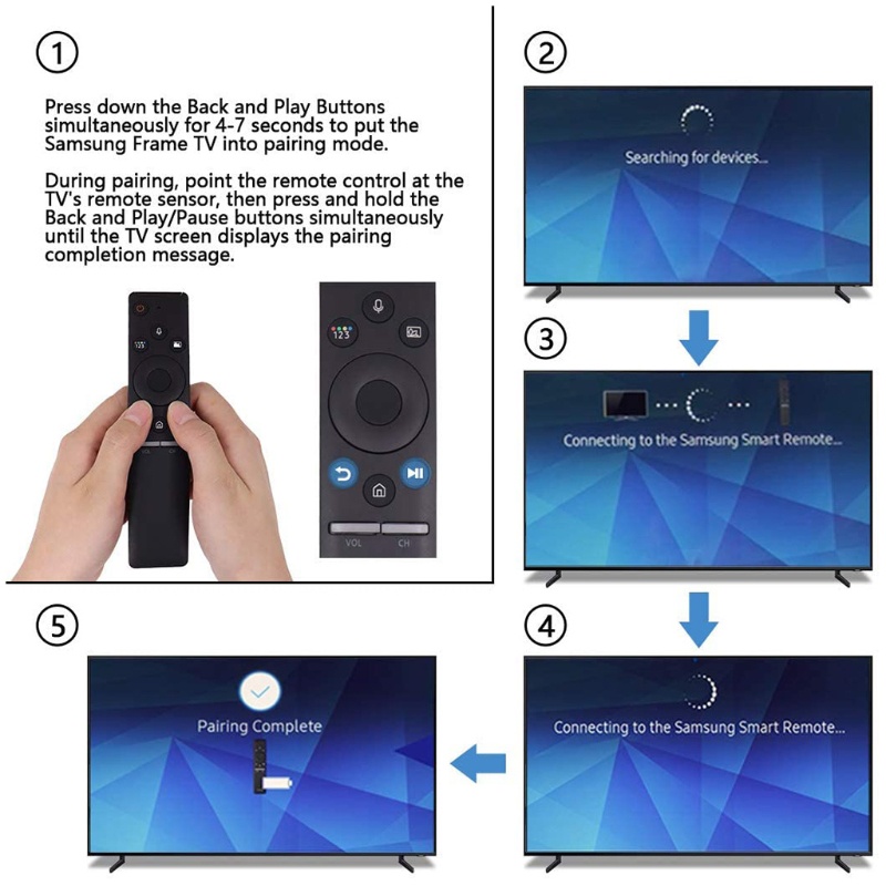 Điều Khiển Từ Xa Bằng Giọng Nói Cho TV Thông Minh Sam-sung BN59-01298C 01265A 4K