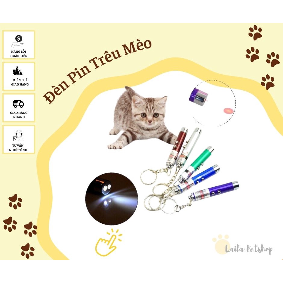 Đèn Trêu Mèo - Đèn Pin Trêu Thú cưng - Laila Petshop