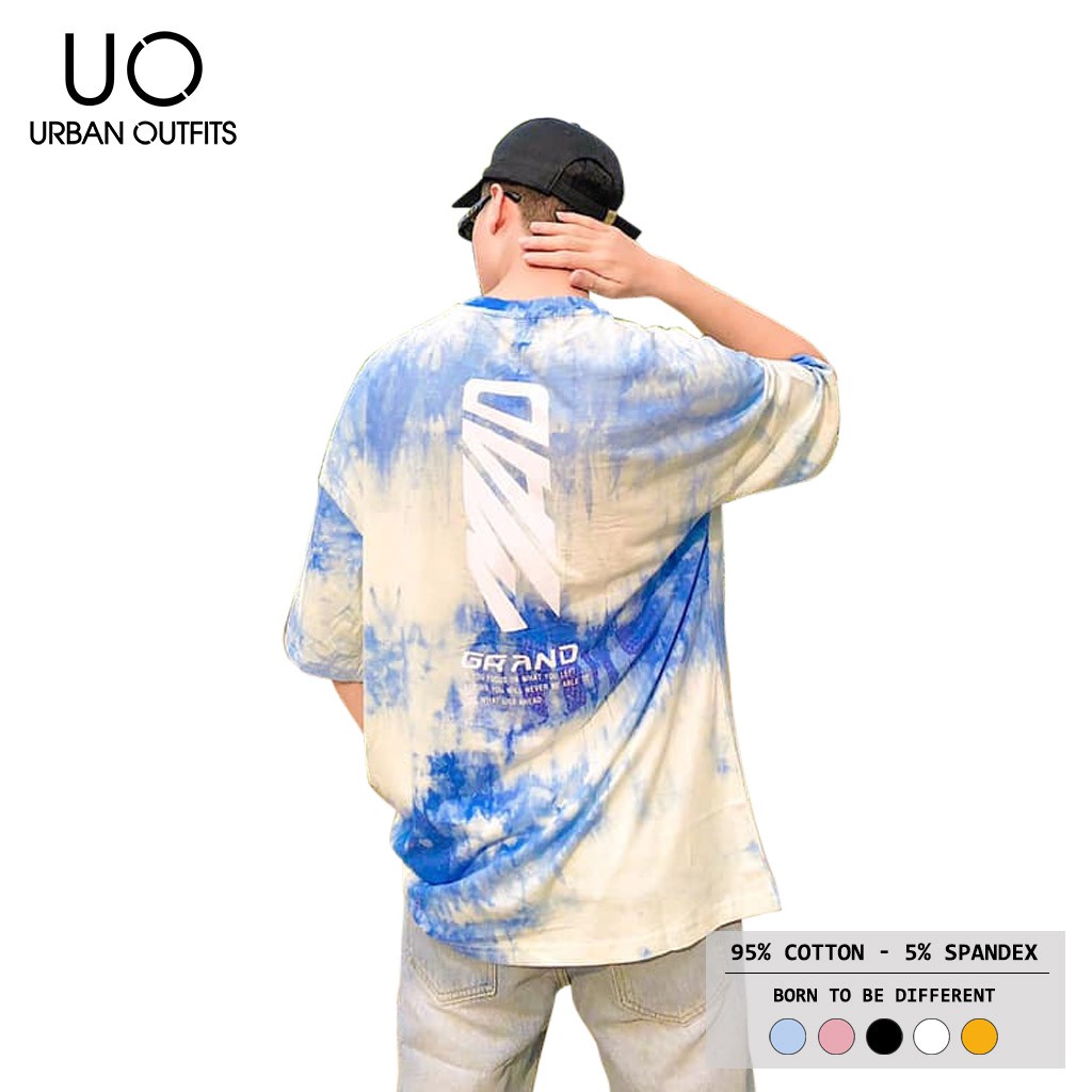 3 Màu ATO22 Áo Thun Tay Lỡ Nữ Nam Form Rộng URBAN OUTFITS Loang Màu In GRAND Cotton 4 Chiều Local Brand | WebRaoVat - webraovat.net.vn