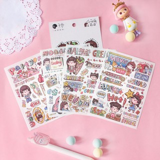 STICKER MIẾNG HÌNH CÔ GÁI