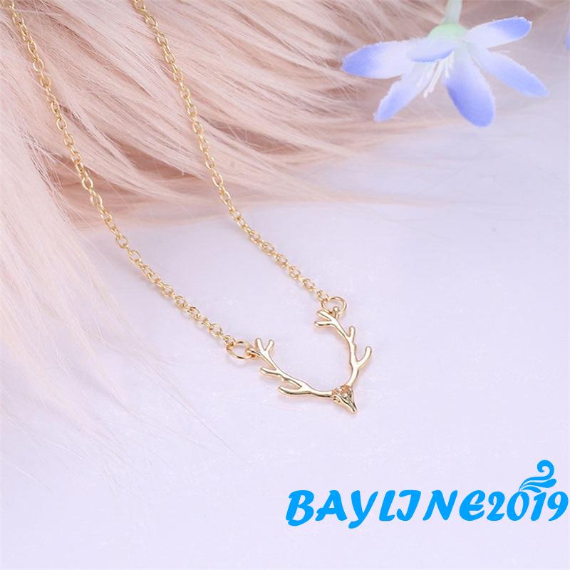 Vòng cổ mặt hình tuần lộc phong cách giáng sinh thời trang cho nữ