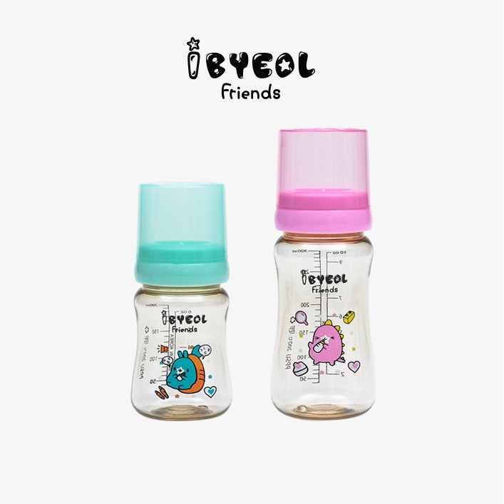 Bình sữa cho bé IBYEOL Friends PPSU chính hãng Hàn Quốc 200ml/300ml