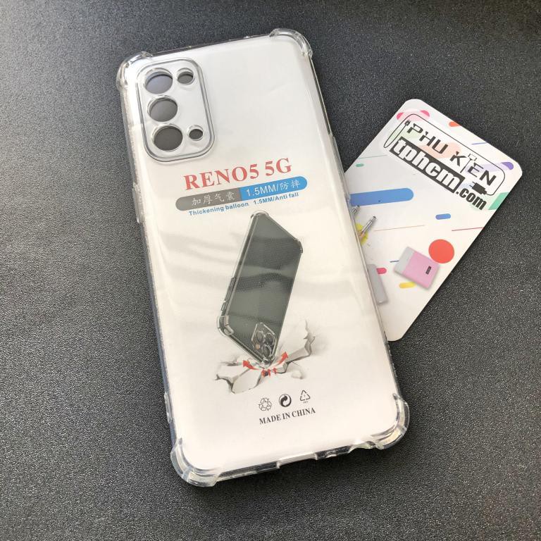 Ốp lưng Oppo Reno 5 4G - 5G dẻo Trong suốt Chống sốc