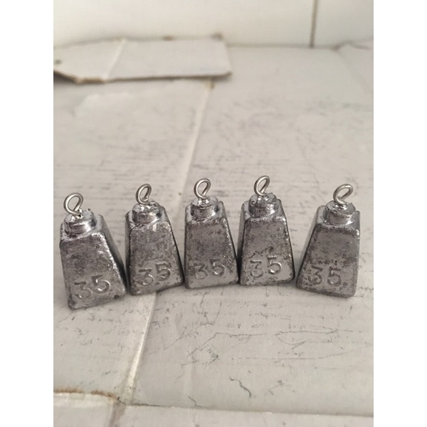 Chì vuông có móc đủ cỡ từ size 35gr--150gr