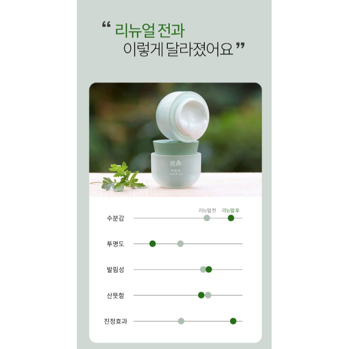 Kem dưỡng mini ngải cứu Hanyul_Pure_Artemisia_Watery_Calming_Cream