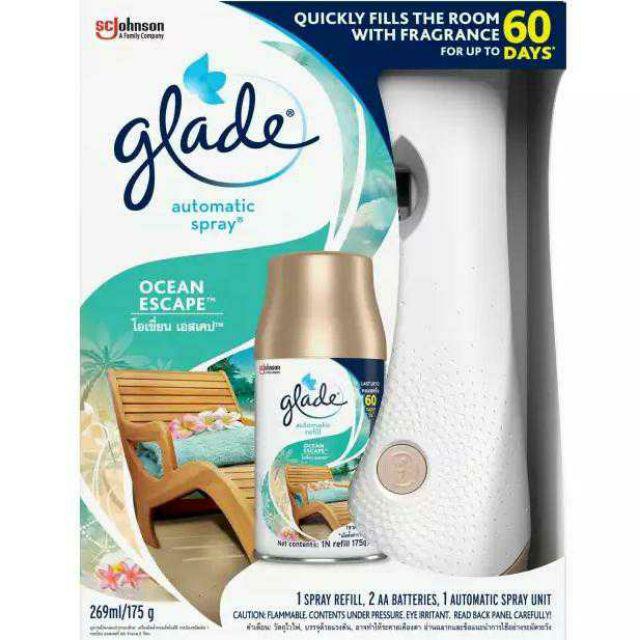 Lõi và máy xịt thơm phòng Glade tự động hàng nhập khẩu Thái Lan Glade automatic refill Thai land
