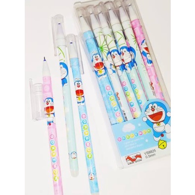 ( 1 Hộp 12 Cây ) Bút Gel Bút Nước Xóa Được DORAEMON Ngòi 0.5mm Camshop
