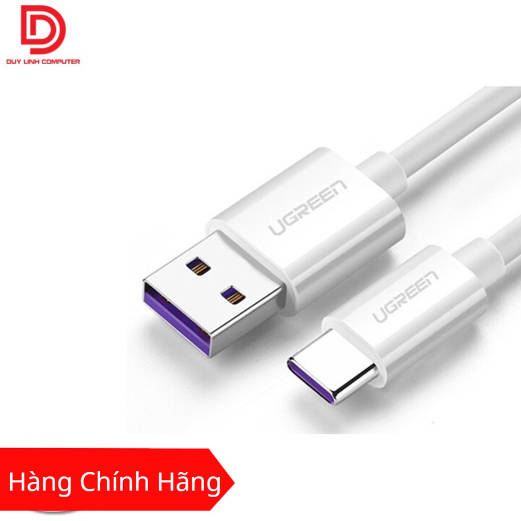 Cáp USB Type C to USB 2.0 hỗ trợ sạc 5A Ugreen 40888 dài 1m chính hãng