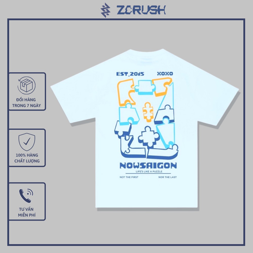 Áo Thun Nữ [ZCrush] Áo Phông Nam Nữ Unisex Tag Chính Hãng Swe, Nowsaigon, Bad Habits, Missout, Hades
