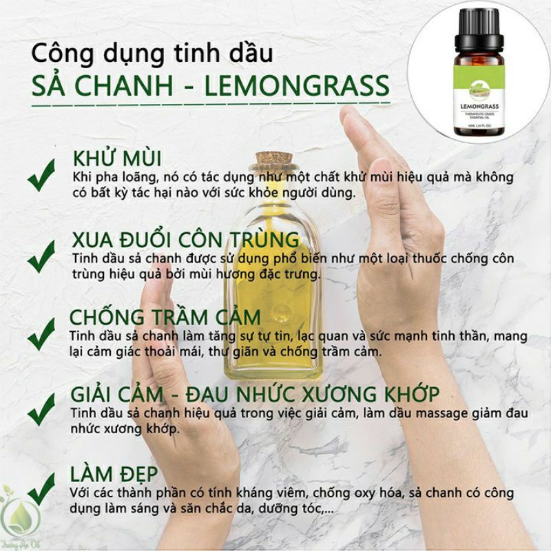 Combo Mua 4 Lọ Tinh Dầu Thiên Nhiên 10ml  Tặng 1 Lọ Tinh Dầu 10ml  ( có thể chọn mùi )